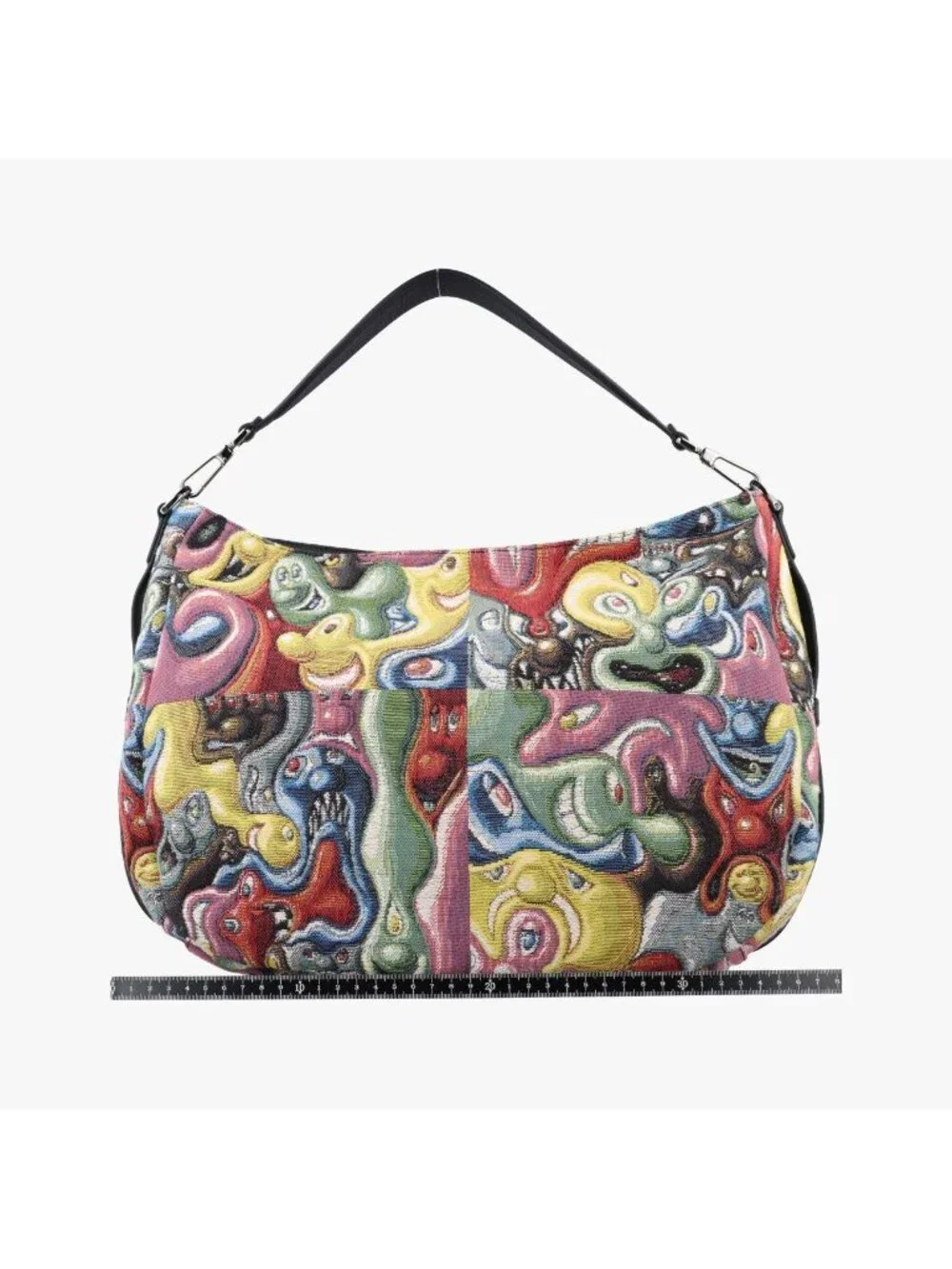 Dior &Kennie Schaaf Saddle Soft Multicolor Jacquard Grained Calfskin Shoulder